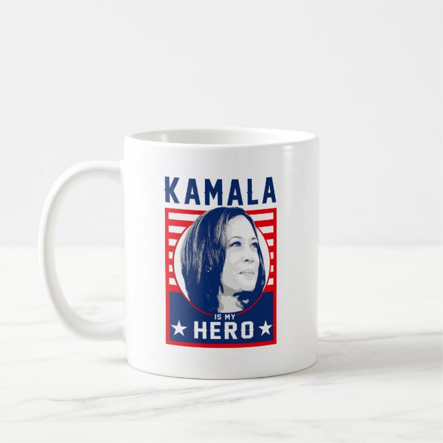 Taza De Café Kamala es mi héroe (Izquierda)
