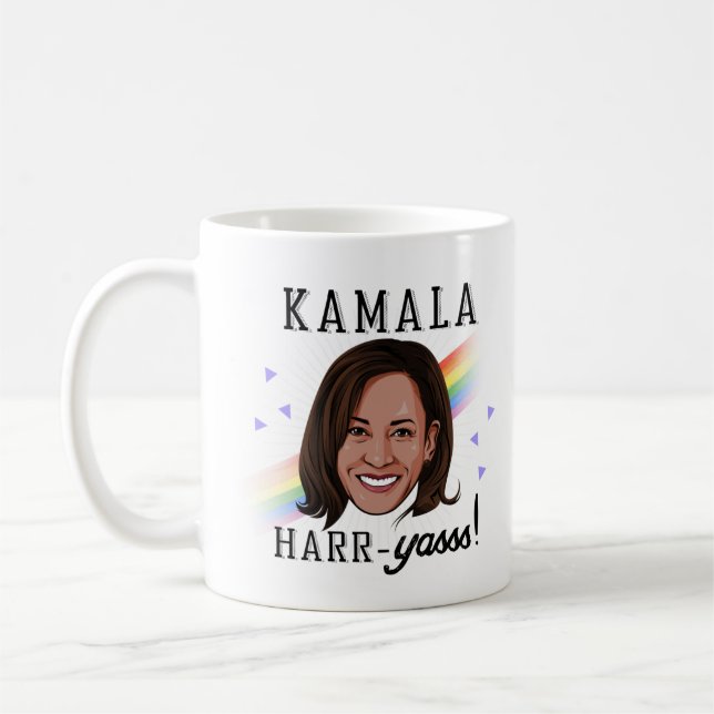 Taza De Café Kamala Harr-Yasss (Izquierda)