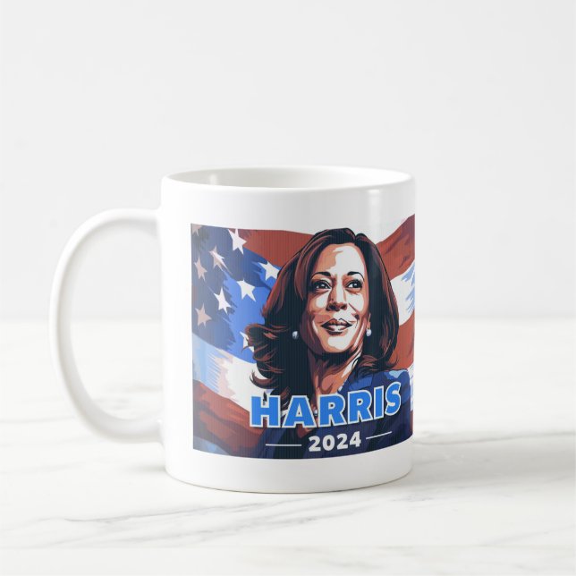Taza De Café Kamala Harris 2024 Coffee Mug (Izquierda)