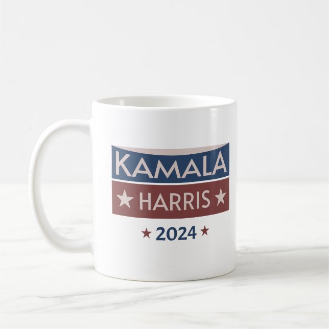 Taza De Café Kamala Harris 2024 Primera mujer Señora Presidenta (Izquierda)