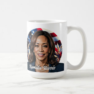 Taza De Café Kamala Harris 2024 Stars and Stripes