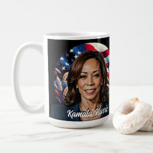 Taza De Café Kamala Harris 2024 Stars and Stripes
