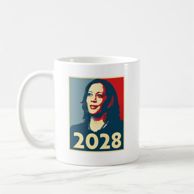 Taza De Café Kamala Harris 2028 (Izquierda)