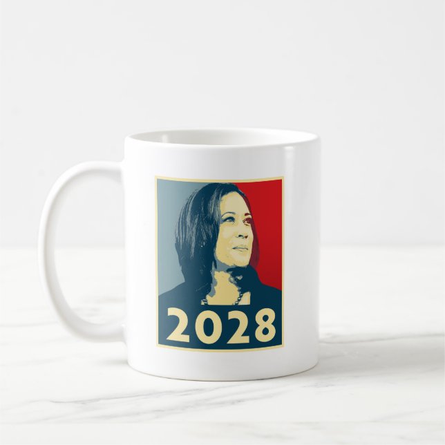 Taza De Café Kamala Harris 2028 Hope (Izquierda)