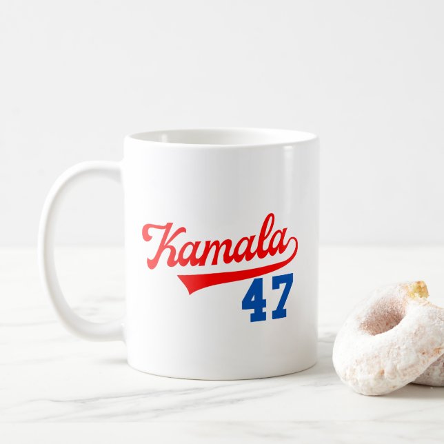 Taza De Café Kamala Harris 47° - Presidente 47° (Con donut)