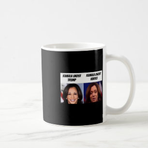 Taza De Café Kamala Harris bajo la fama de Trump