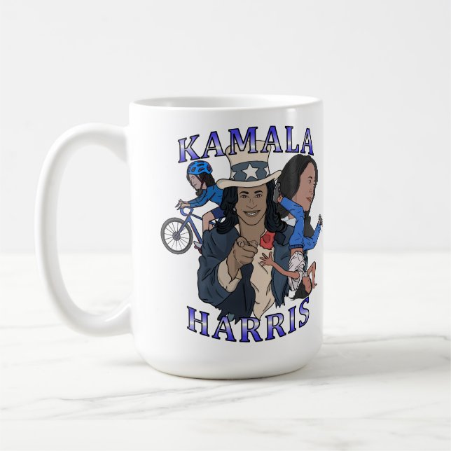 Taza De Café Kamala Harris Bootleg Rap Style (Izquierda)