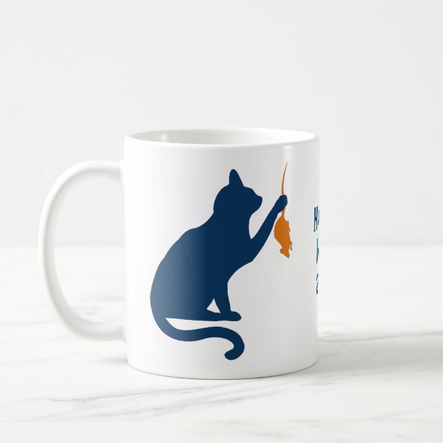 Taza De Café Kamala Harris Cat w Naranja Rat (Izquierda)