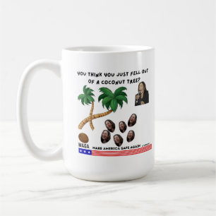 Taza De Café Kamala Harris Coconut Tree Design Mug