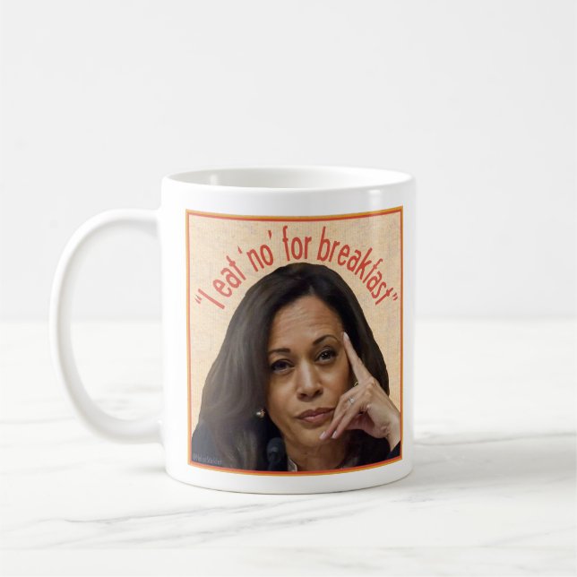Taza De Café Kamala Harris come NO para el desayuno (Izquierda)