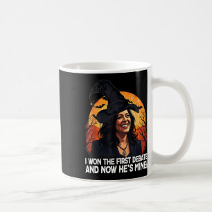 Taza De Café Kamala Harris en Halloween Ganó el Primer Debate E