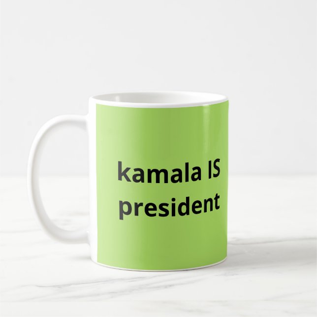 Taza De Café Kamala Harris es la elección del presidente 2024 (Izquierda)