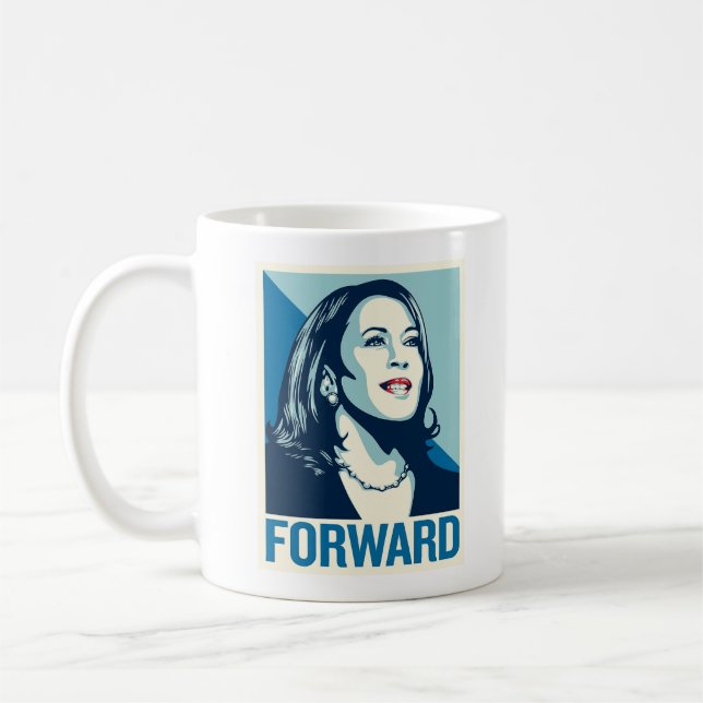 TAZA DE CAFÉ KAMALA HARRIS FORWARD (Izquierda)