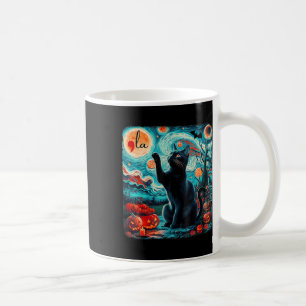 Taza De Café Kamala Harris Halloween bats Starry Night Black Ca