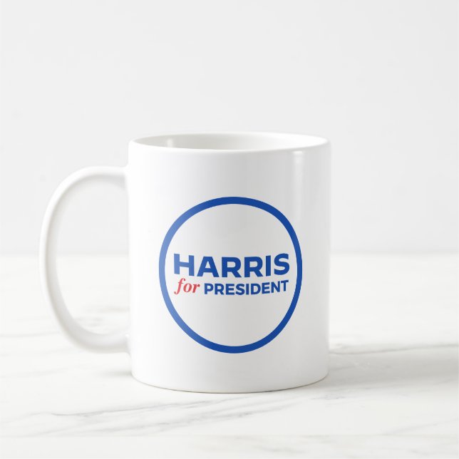 Taza De Café Kamala Harris por el presidente (Izquierda)