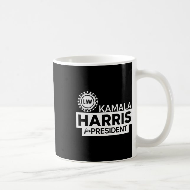Taza De Café Kamala Harris Por El Presidente 2024 (Derecha)