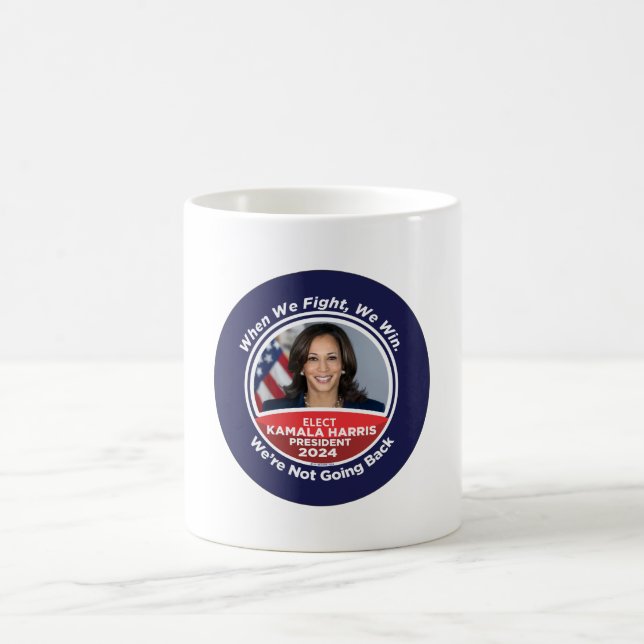Taza De Café Kamala Harris por la presidencia en 2024 (Centro)