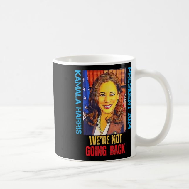 Taza De Café Kamala Harris presidente de arte pop 2024 No somos (Derecha)