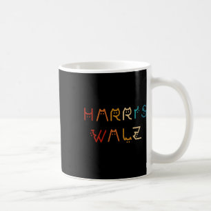 Taza De Café Kamala Harris Walz Waltz 2024 Cat Lettering PoĂ
