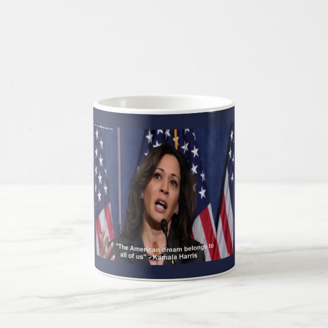 Taza De Café Kamala Harris y American Dream Coffee Mug (Centro)