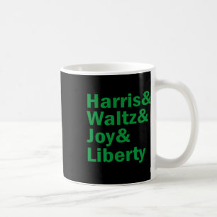 Taza De Café Kamala Harris Y Waltz Alegría Libertad Divertido