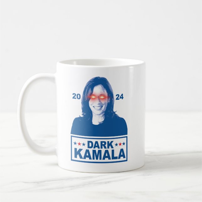Taza De Café Kamala oscura 2024 (Izquierda)