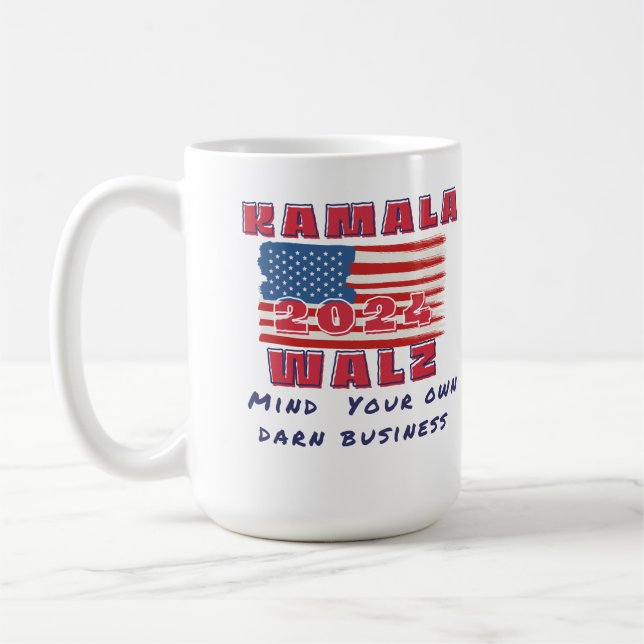 Taza De Café Kamala piensa en tus propias oscuras elecciones de (Izquierda)