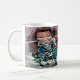 Taza De Café Kamala se aleja de la bestia de las mentiras