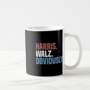 Taza De Café Kamala W Obviamente elecciones Harris Waltz 2024