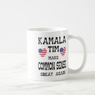 Taza De Café Kamala Y Tim - Que El Sentido Común Sea Grande De