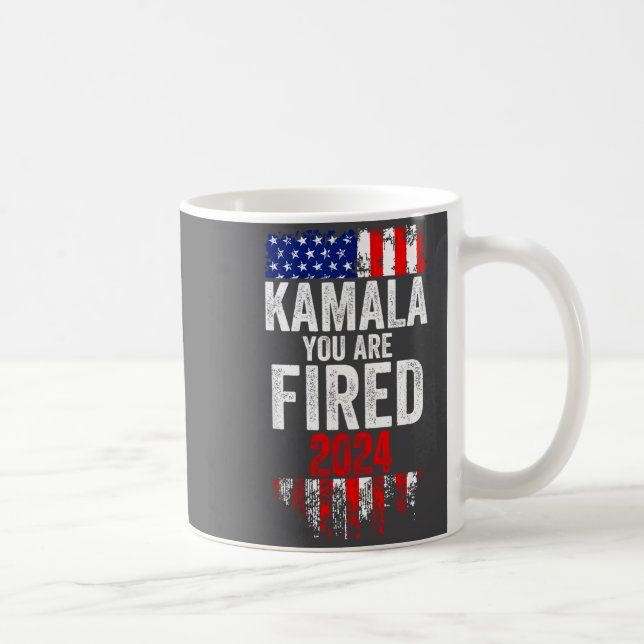 Taza De Café Kamala You're Fired Funny Anti Kamala Harris Elect (Derecha)