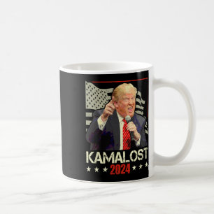 Taza De Café Kamalost Kamala perdió la victoria de Trump en 202