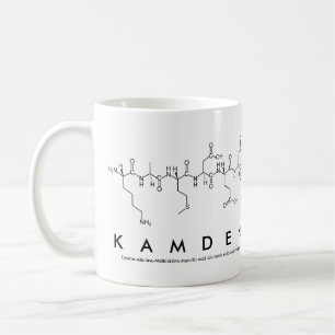 Taza De Café Kamden peptide name mug