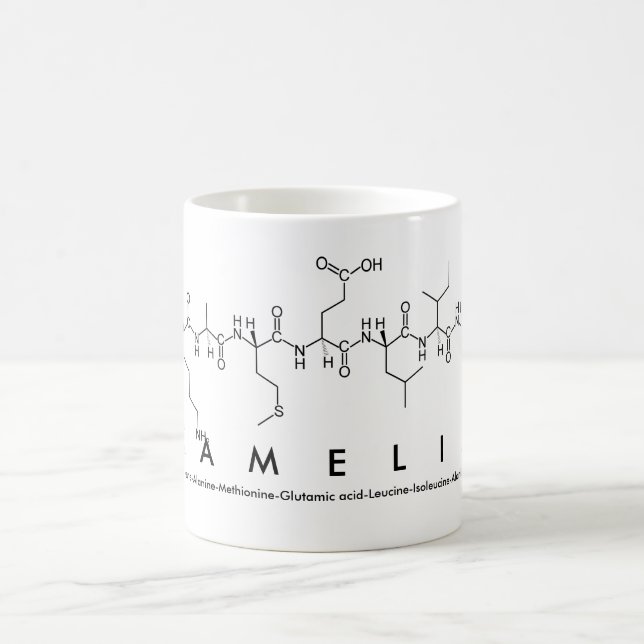 Taza De Café Kamelia peptide name mug (Centro)