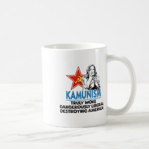 Taza De Café Kammunismo contra Kamala Voto Trump 2024 Divertido