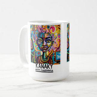 Taza De Café Kanaky street art, Nouvelle-Calédonie, art urbain 
