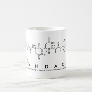 Taza De Café Kandace peptide nombre mug