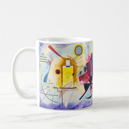 Taza De Café Kandinsky – Amarillo–Rojo–Azul - Texto personaliza