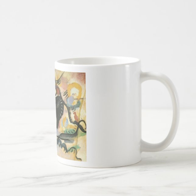 Taza De Café Kandinsky Black Spot Resumen de arte (Derecha)
