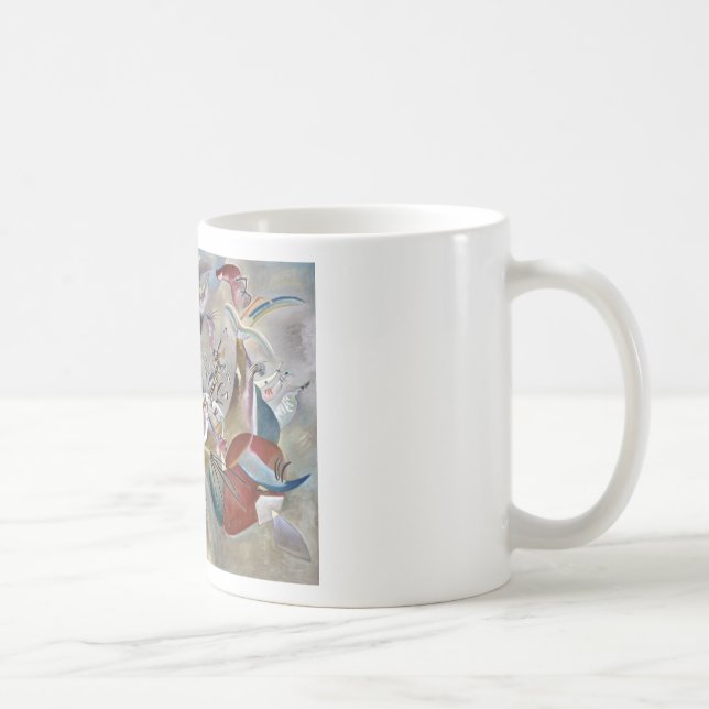 Taza De Café Kandinsky En Arte Resumen Gris (Derecha)