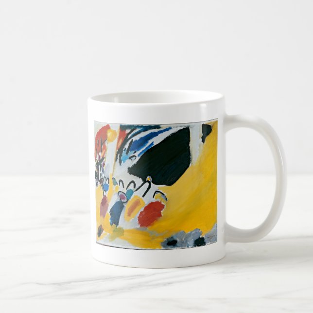 Taza De Café Kandinsky Impresión III Concierto Resumen Pintura (Derecha)