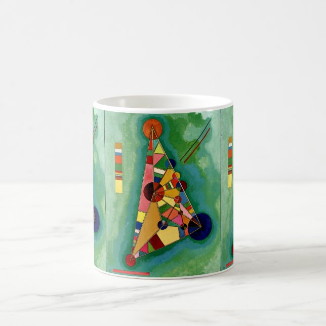 Taza De Café Kandinsky - Triángulo Multicolor (Centro)
