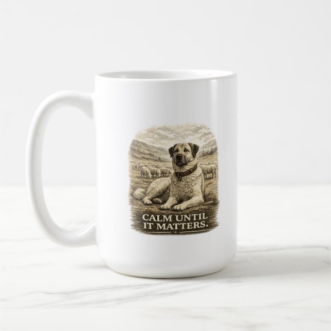 Taza De Café Kangal – Calm Until It Matters (Izquierda)