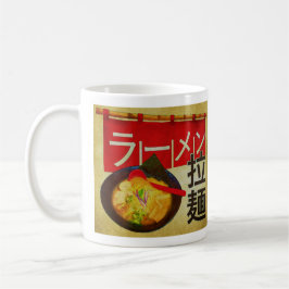 Taza De Café Kanji japonés y katakana Ramen