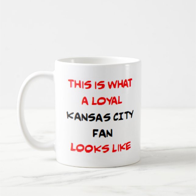 Taza De Café kansas city fan, loyal (Izquierda)
