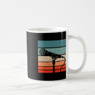 Taza De Café Karaoke Bar Vintage Micrófono canto Canción Fiesta