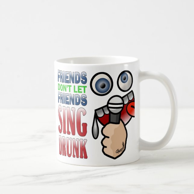 Taza De Café Karaoke borracho (Derecha)