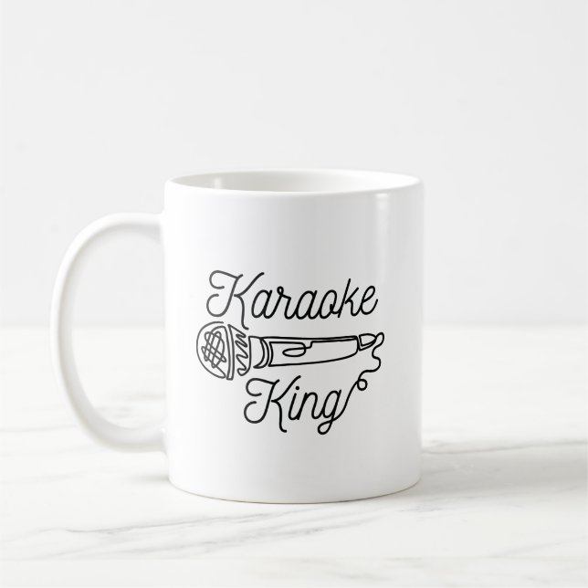 TAZA DE CAFÉ KARAOKE KING (Izquierda)