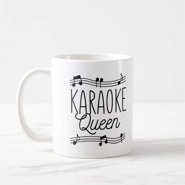 TAZA DE CAFÉ KARAOKE QUEEN (Izquierda)