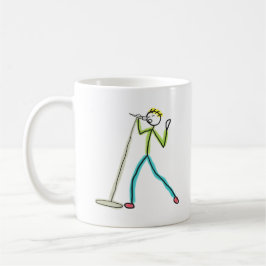 Taza De Café Karaoke Singing Stickman
